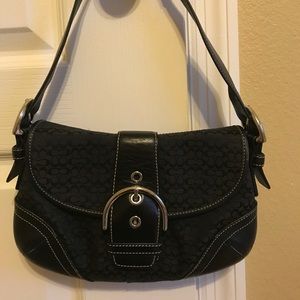 Black coach purse and wallet